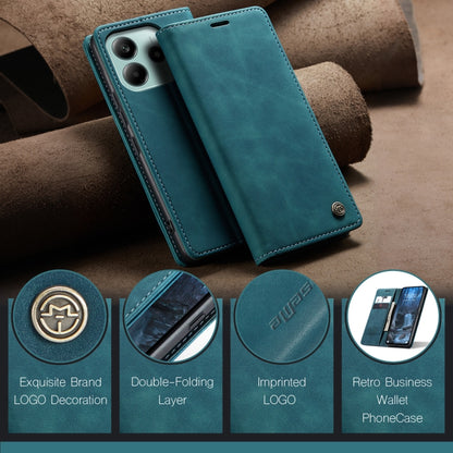 For Redmi Note 14 5G CaseMe 013 Multifunctional Horizontal Flip Leather Phone Case(Blue) - Note 14 Cases by CaseMe | Online Shopping South Africa | PMC Jewellery | Buy Now Pay Later Mobicred