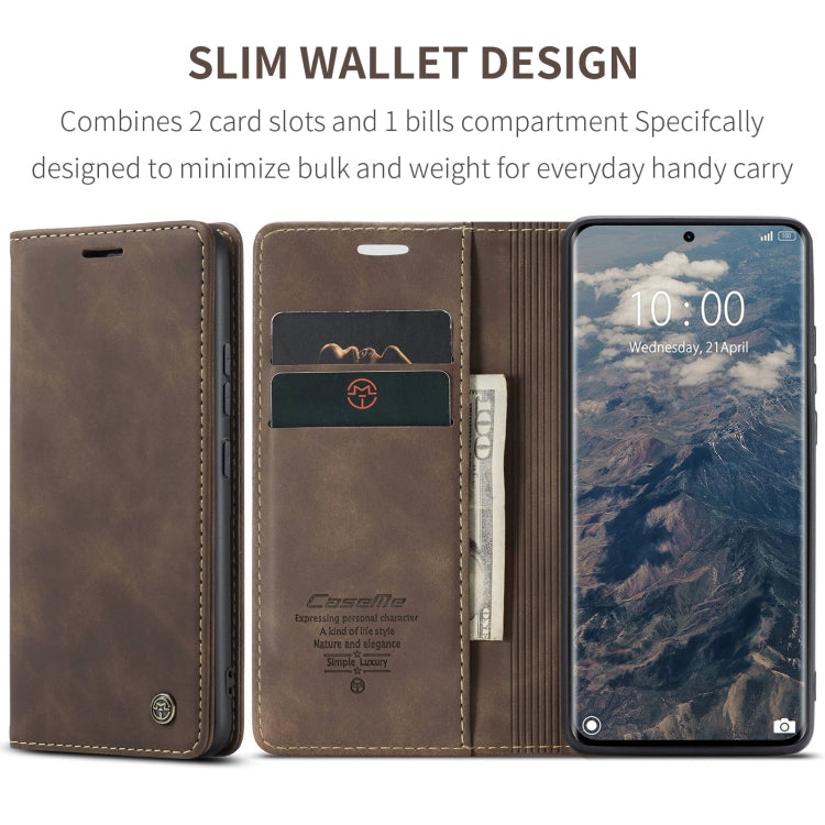 For Redmi Note 14 Pro 5G CaseMe 013 Multifunctional Horizontal Flip Leather Phone Case(Coffee) - Note 14 Pro Cases by CaseMe | Online Shopping South Africa | PMC Jewellery | Buy Now Pay Later Mobicred