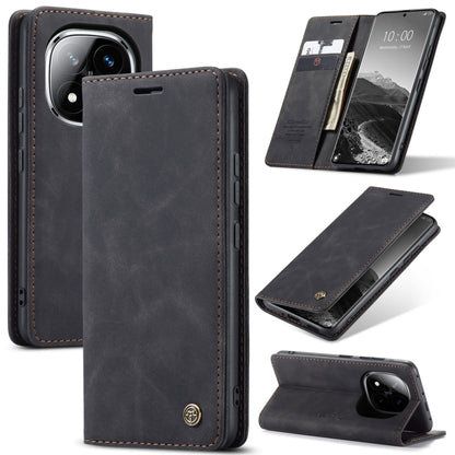 For Redmi Note 14 Pro 5G CaseMe 013 Multifunctional Horizontal Flip Leather Phone Case(Black) - Note 14 Pro Cases by CaseMe | Online Shopping South Africa | PMC Jewellery | Buy Now Pay Later Mobicred