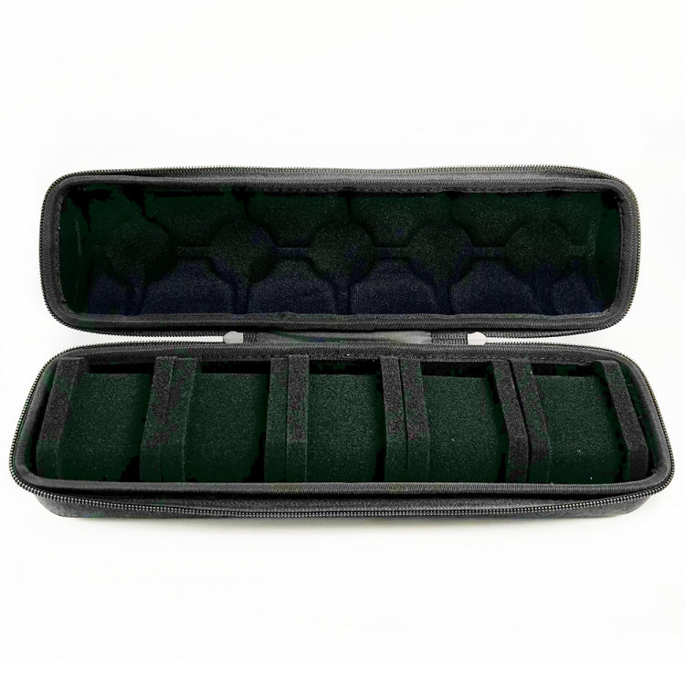 Portable 5 Watch Position Zipper Display Storage Box Hard Case - free shipping - PMC TechLife - Order now!