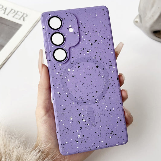 For Samsung Galaxy S25 5G Starry Sky TPU Shockproof MagSafe Phone Case(Purple) - Galaxy S25 5G Cases by PMC Jewellery | Online Shopping South Africa | PMC Jewellery | Buy Now Pay Later Mobicred