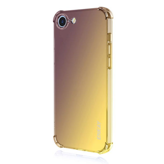 For iPhone 16e ENKAY Hat-Prince Gradient Airbag TPU Phone Case(Purple Gold) - iPhone 16e Cases by ENKAY | Online Shopping South Africa | PMC Jewellery | Buy Now Pay Later Mobicred