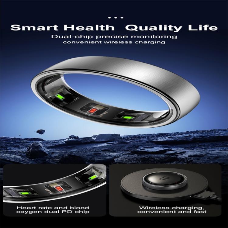 R10 SIZE 12 Smart Ring, Support Heart Rate / Blood Oxygen / Sleep / Multiple Sports Modes(Rose Gold) - free shipping - PMC TechLife - Order now!