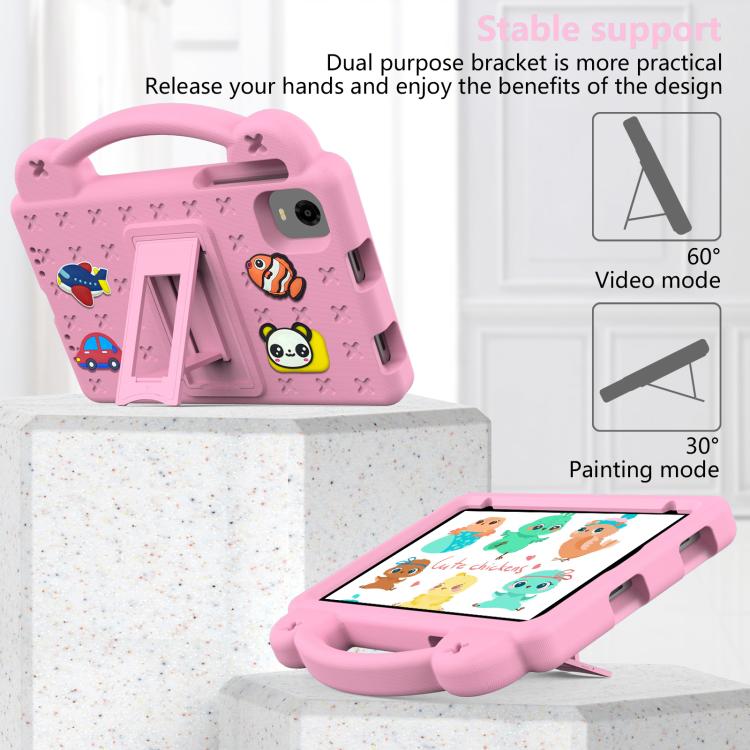 For Alldocube iPlay 60 Mini Pro Handle Kickstand Children EVA Shockproof Tablet Case(Pink) - CUBE by PMC TechLife | Online Shopping South Africa | PMC TechLife | Buy Now Pay Later Mobicred