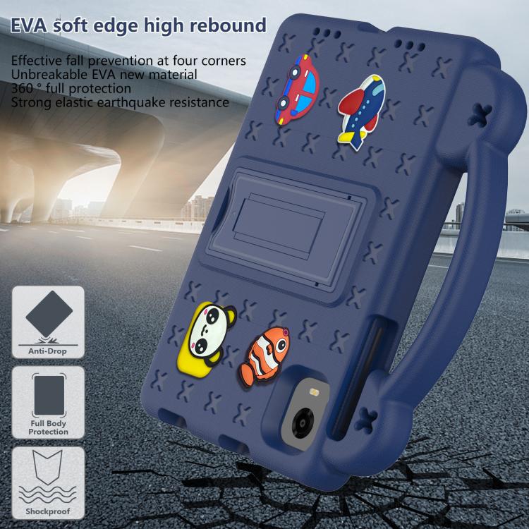 For Alldocube iPlay 60 Mini Pro Handle Kickstand Children EVA Shockproof Tablet Case(Navy Blue) - CUBE by PMC TechLife | Online Shopping South Africa | PMC TechLife | Buy Now Pay Later Mobicred