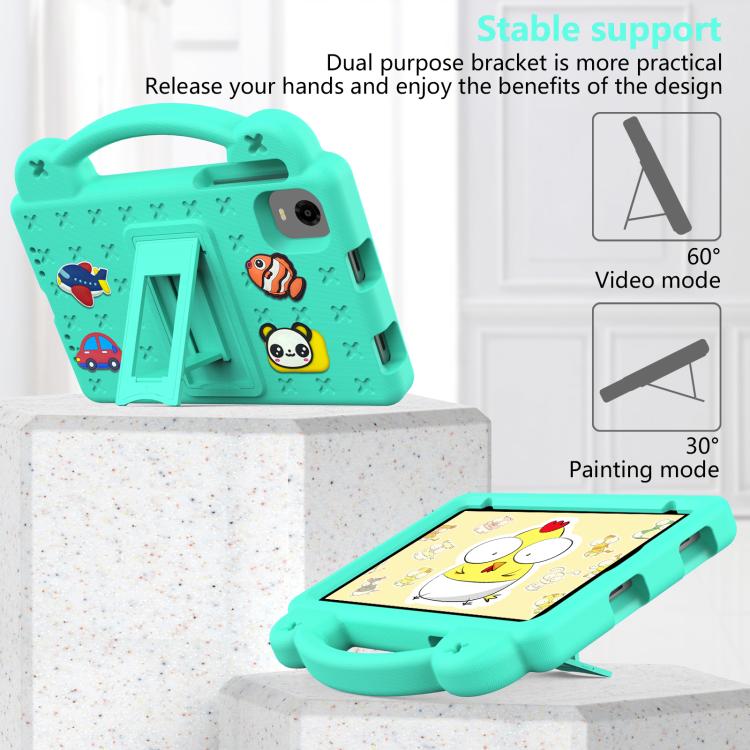 For Alldocube iPlay Mini 2 2024 Handle Kickstand Children EVA Shockproof Tablet Case(Mint Green) - CUBE by PMC TechLife | Online Shopping South Africa | PMC TechLife | Buy Now Pay Later Mobicred