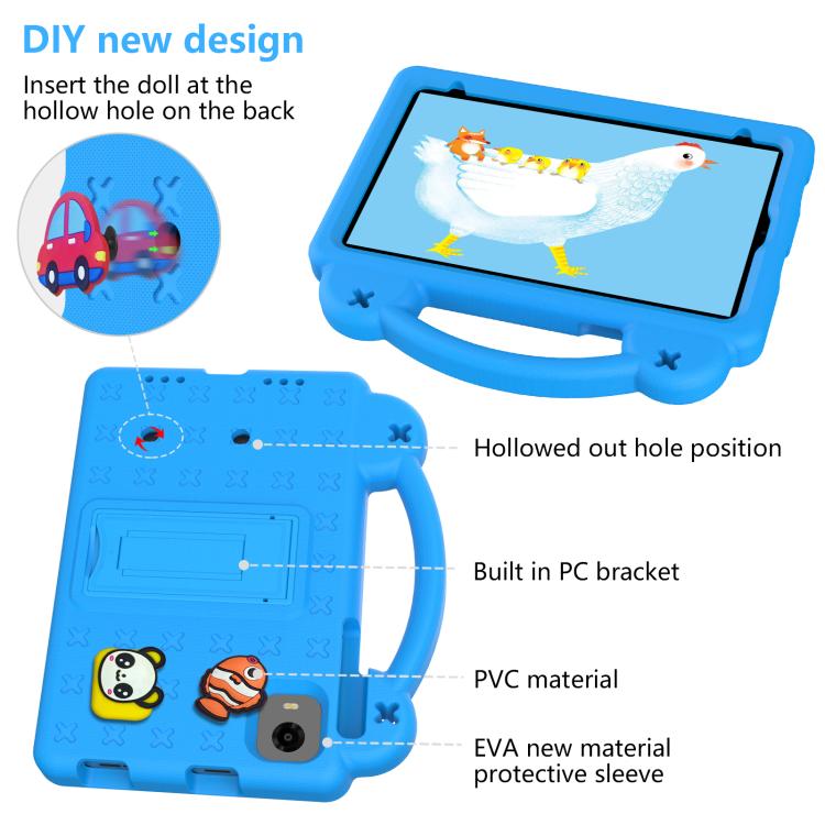 For Alldocube iPlay Mini 2 2024 Handle Kickstand Children EVA Shockproof Tablet Case(Sky Blue) - CUBE by PMC TechLife | Online Shopping South Africa | PMC TechLife | Buy Now Pay Later Mobicred