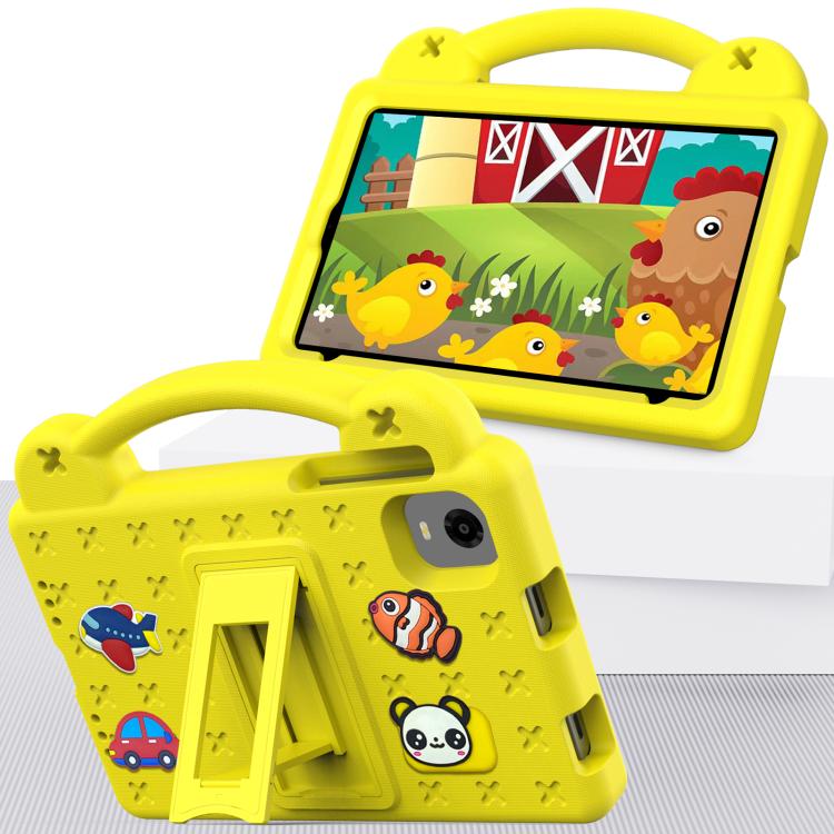 For Alldocube iPlay Mini 2 2024 Handle Kickstand Children EVA Shockproof Tablet Case(Yellow) - CUBE by PMC TechLife | Online Shopping South Africa | PMC TechLife | Buy Now Pay Later Mobicred