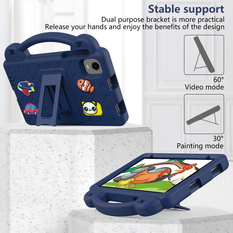 For Alldocube iPlay Mini 2 2024 Handle Kickstand Children EVA Shockproof Tablet Case(Navy Blue) - CUBE by PMC TechLife | Online Shopping South Africa | PMC TechLife | Buy Now Pay Later Mobicred