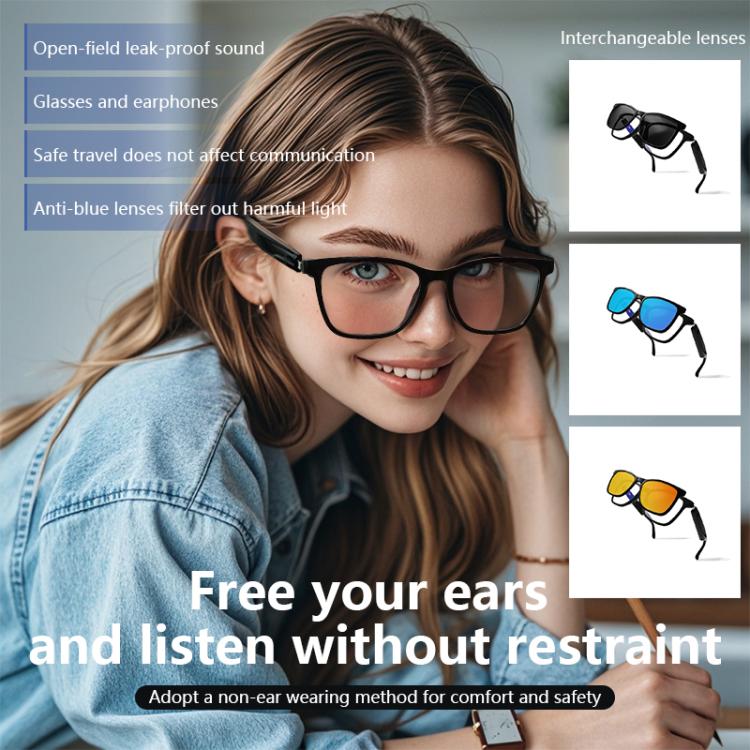 GS05 Smart Glasses, Support AI Smart Chip / Bluetooth Call / Remote Control Photography(Black) - free shipping - PMC TechLife - Order now!
