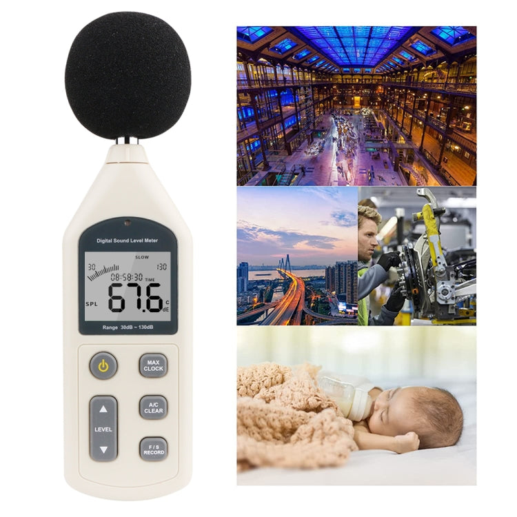 GM1357 Handy Digital Sound Level Meter Noise Meter - free shipping - PMC Jewellery - Order now!