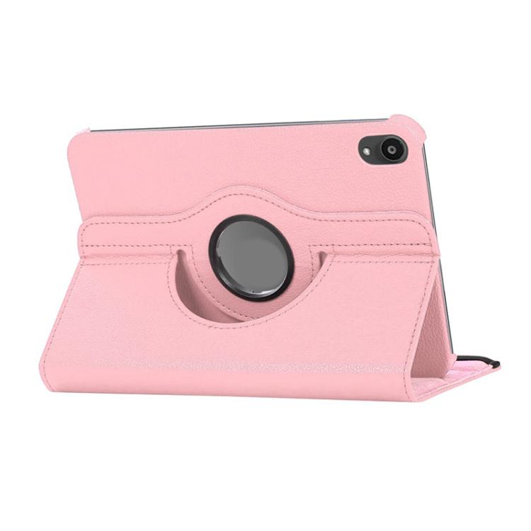 For iPad mini 2024 / mini 6 ENKAY 360 Degree Rotation Litchi Leather Smart Tablet Case(Pink) - free shipping - PMc TechLife - Order now!