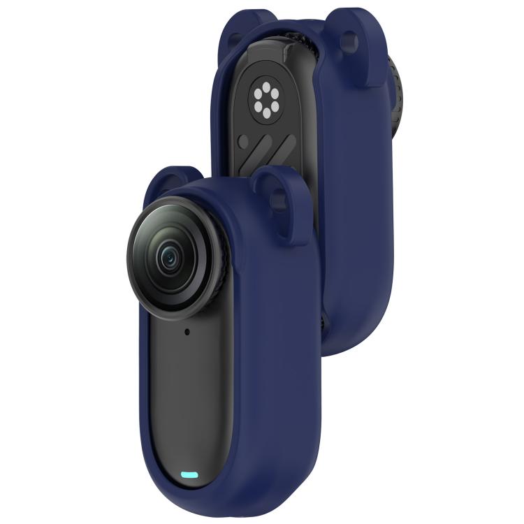 For Insta 360 Go 3S / Go 3  Solid Color Silicone Protective Case(Dark Blue) - free shipping - PMC TechLife - Order now!