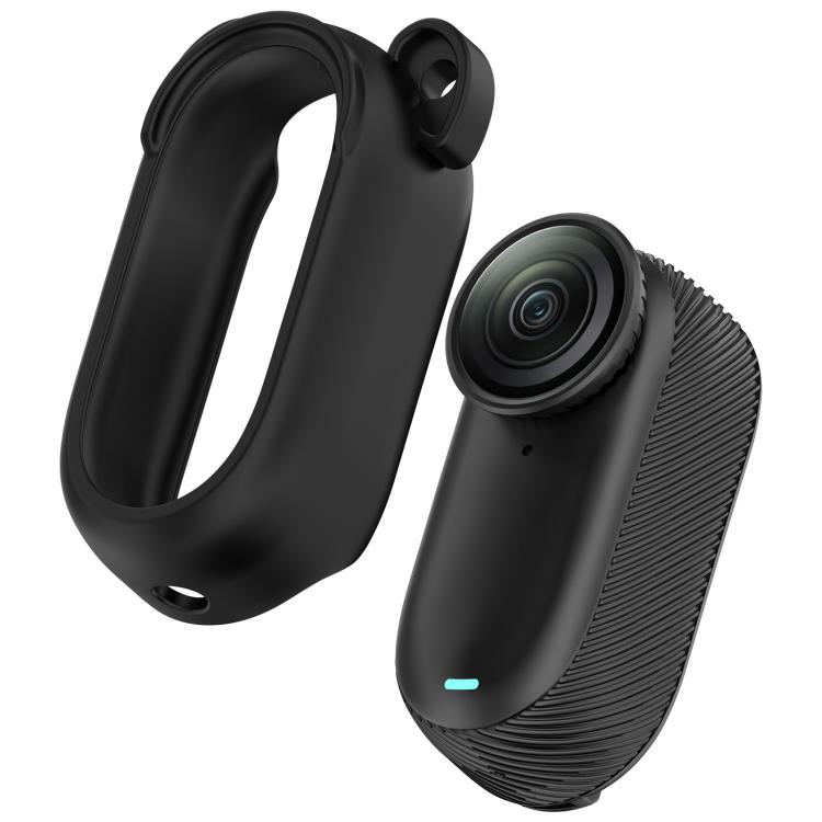 For Insta 360 Go 2 Solid Color Silicone Protective Case(Black) - free shipping - PMC TechLife - Order now!