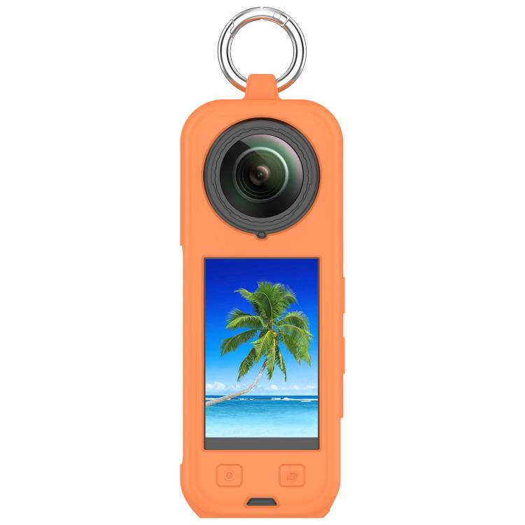 For Insta360 X5 Silicone Protective Case(Orange) - free shipping - PMC TechLife - Order now!