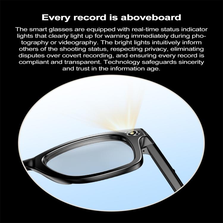 W600 Smart Glasses, Support AI Conversation / AI Photo Recognition / Bluetooth Call(Black) - Smart Glasses by PMC TechLife | Online Shopping South Africa | PMC TechLife | Buy Now Pay Later Mobicred