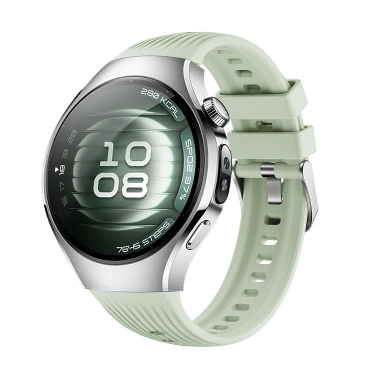 For Huawei Watch 5 42mm Vertical Silicone Watch Band(Official Green) - free shipping - PMC TechLife - Order now!