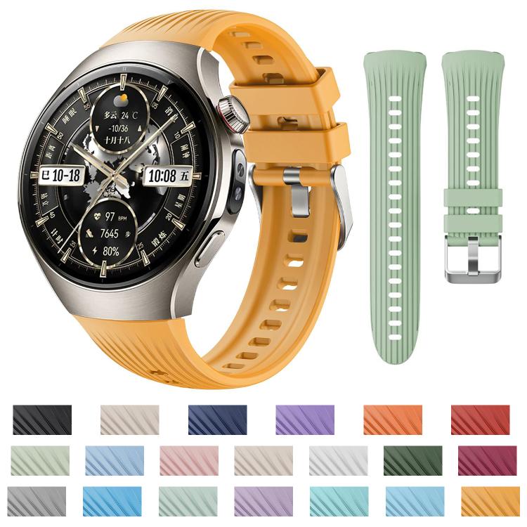 For Huawei Watch 5 46mm Vertical Silicone Watch Band(Raw Blue) - free shipping - PMC TechLife - Order now!