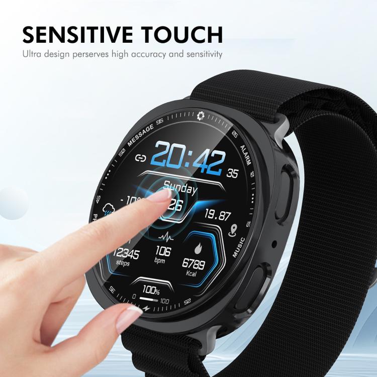For Samsung Galaxy Watch8 44mm ENKAY Hat-Prince Full Coverage Electroplated Soft TPU Case with Screen Protection(Transparent) - free shipping - PMC TechLife - Order now!