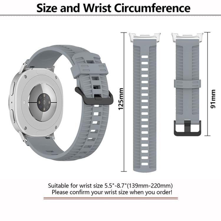 For Samsung Galaxy Watch8 / Watch8 Classic Tire Texture Silicone Watch Band(Lime) - free shipping - PMC TechLife - Order now!