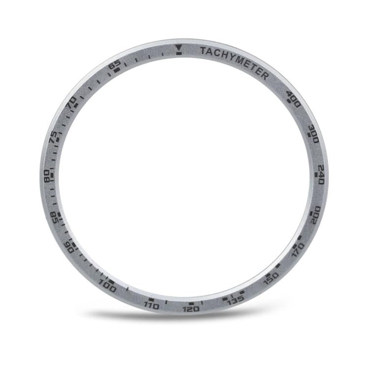 For Samsung Galaxy Watch8 44mm Speed Bezel and Solid Color Stitched Silicone Watch Band(Red Silver) - free shipping - PMC TechLife - Order now!