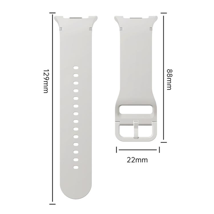 For Samsung Galaxy Watch8 44mm Speed Bezel and Solid Color Stitched Silicone Watch Band(Red Silver) - free shipping - PMC TechLife - Order now!