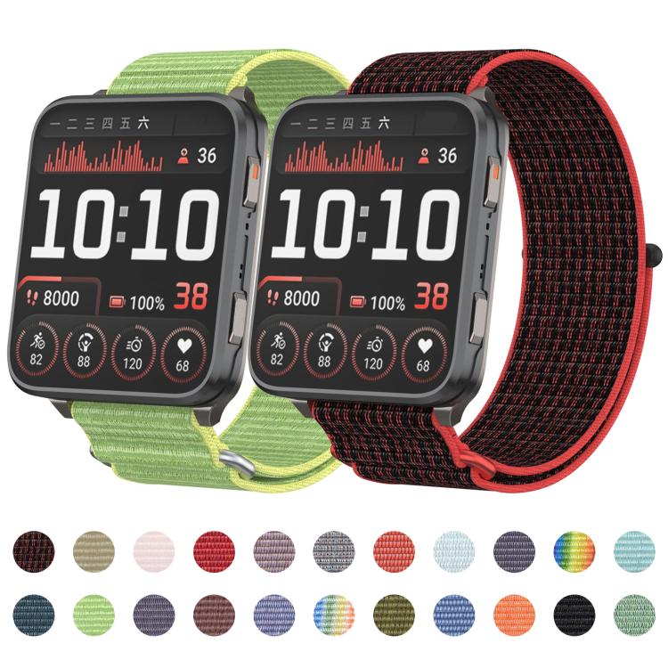 For Garmin Venu X1 Two Section Metal Ring Nylon Hook and Loop Fastener Watch Band(Rainbow) - free shipping - PMC TechLife - Order now!