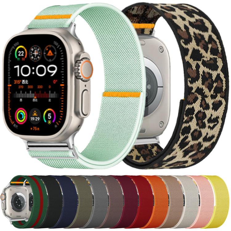For Apple Watch 42mm / 41mm / 40mm / 38mm Adjustable Single Loop Elastic Nylon Watch Band(Gray) - free shipping - PMC TechLife - Order now!