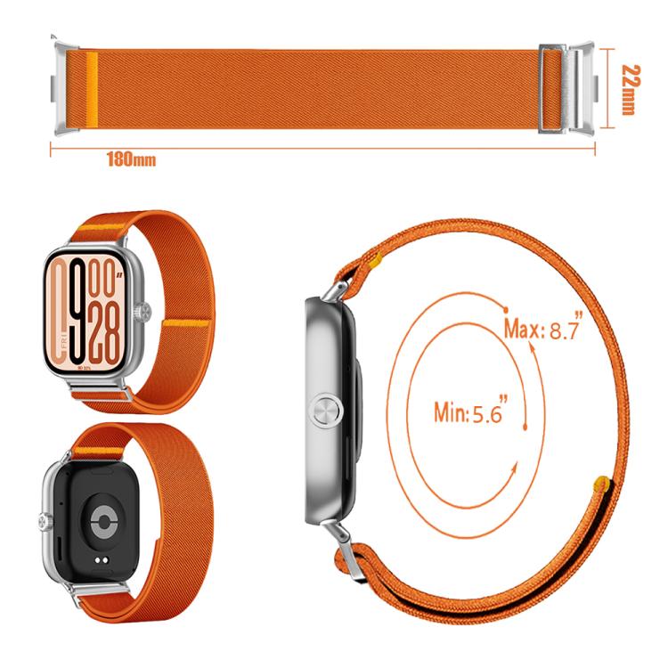 For Xiaomi Smart Band 9 Pro / Redmi Watch 5 Adjustable Single Loop Elastic Nylon Watch Band(Mint Green) - free shipping - PMC TechLife - Order now!