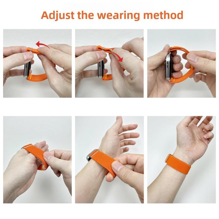 For Google Pixel Watch 3 45mm Adjustable Single Loop Elastic Nylon Watch Band(Red) - free shipping - PMC TechLife - Order now!