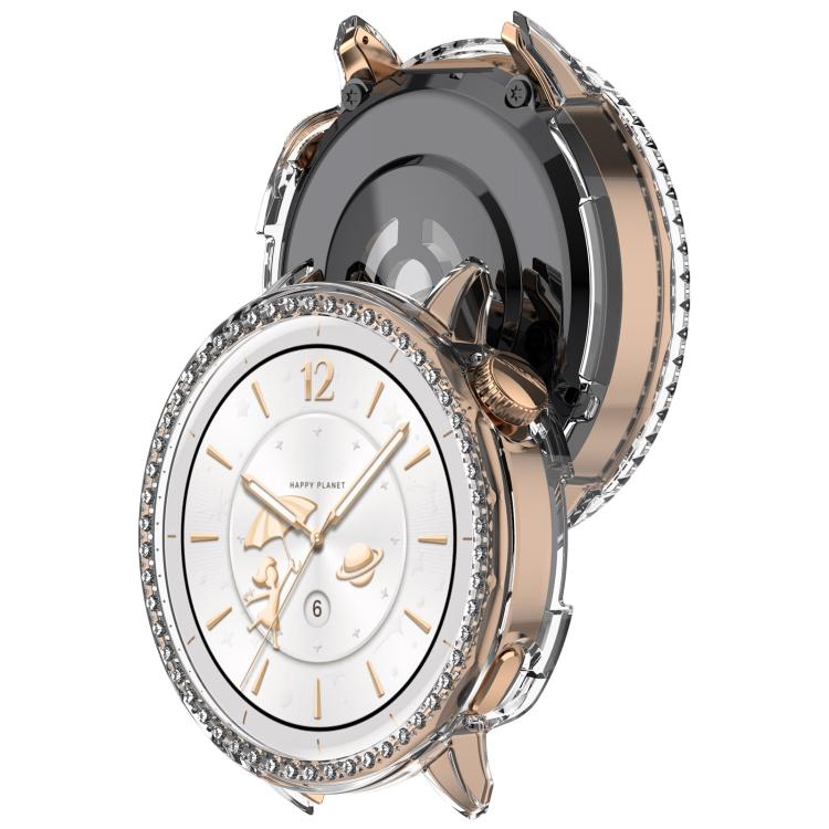 For OnePlus Watch 3 43mm Single Row Diamond Half Coverage Hollow PC Watch Protective Cover(Transparency) - free shipping - PMC TechLife - Order now!