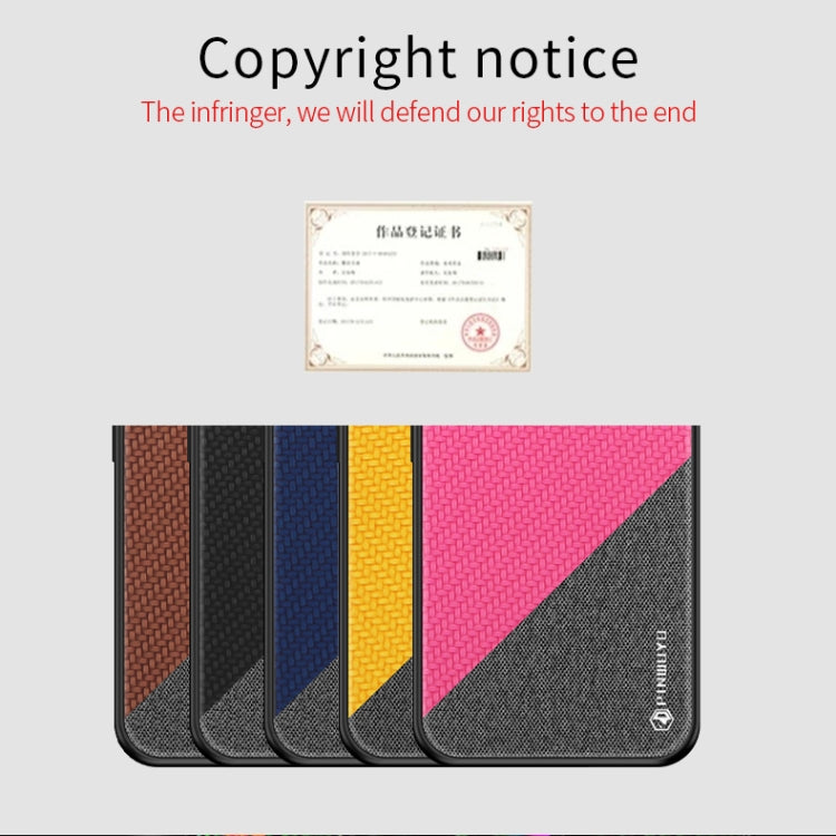 PINWUYO Hong Series Anti-fall TPU+ Chemical Fiber Cloth Protective Cover for LG G8 / G8 ThinQ(Red) - LG by PINWUYO | Online Shopping South Africa | PMC Jewellery | Buy Now Pay Later Mobicred