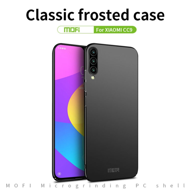 MOFI Frosted PC Ultra-thin Hard Case for Xiaomi CC9(Black) - Xiaomi Cases by MOFI | Online Shopping South Africa | PMC Jewellery