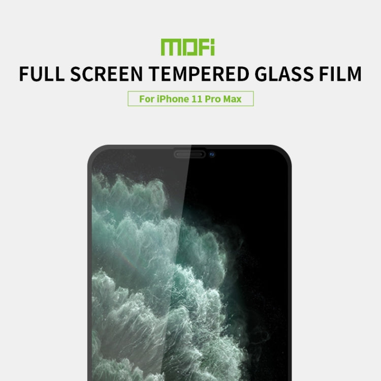 For iPhone 11 Pro Max   MOFI 9H 2.5D Full Screen Tempered Glass Film(White) - iPhone 11 Pro Max Tempered Glass by MOFI | Online Shopping South Africa | PMC TechLife | Buy Now Pay Later Mobicred