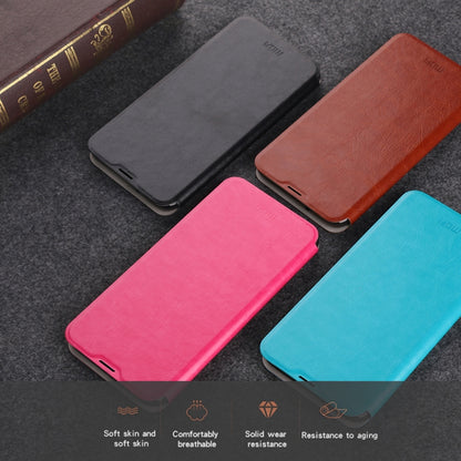 For Xiaomi RedMi 8A MOFI Rui Series Classical Leather Flip Leather Case With Bracket Embedded Steel Plate All-inclusive(Blue) - Xiaomi Cases by MOFI | Online Shopping South Africa | PMC Jewellery