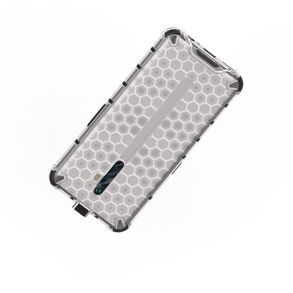 For Oppo Reno2 Z Shockproof Honeycomb PC + TPU Case(White) - OPPO Cases by PMC Jewellery | Online Shopping South Africa | PMC Jewellery
