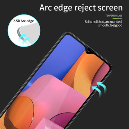 For Galaxy A20S MOFI 9H 2.5D Full Screen Tempered Glass Film(Black) - Galaxy Tempered Glass by MOFI | Online Shopping South Africa | PMC Jewellery