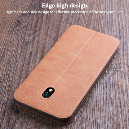 For Xiaomi RedMi 8A MOFI Crazy Horse Texture Horizontal Flip Protective Leather Case(Brown) - Xiaomi Cases by MOFI | Online Shopping South Africa | PMC Jewellery