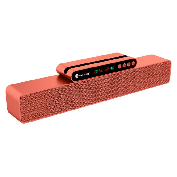 Newrixing NR-5017 LED Bluetooth Portable Speaker TWS Connection Loudspeaker Sound System 10W Stereo Surround Speaker(Rose Gold) - Desktop Speaker by NewRixing | Online Shopping South Africa | PMC Jewellery | Buy Now Pay Later Mobicred