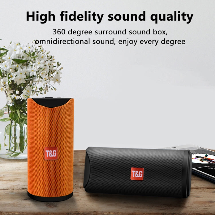 T&G TG113 Portable Bluetooth Speakers Waterproof Stereo Outdoor Loudspeaker MP3 Bass Sound Box with FM Radio(Gray) - Desktop Speaker by T&G | Online Shopping South Africa | PMC Jewellery | Buy Now Pay Later Mobicred