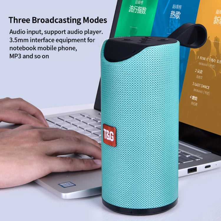 T&G TG113 Portable Bluetooth Speakers Waterproof Stereo Outdoor Loudspeaker MP3 Bass Sound Box with FM Radio(Red) - Desktop Speaker by T&G | Online Shopping South Africa | PMC Jewellery | Buy Now Pay Later Mobicred