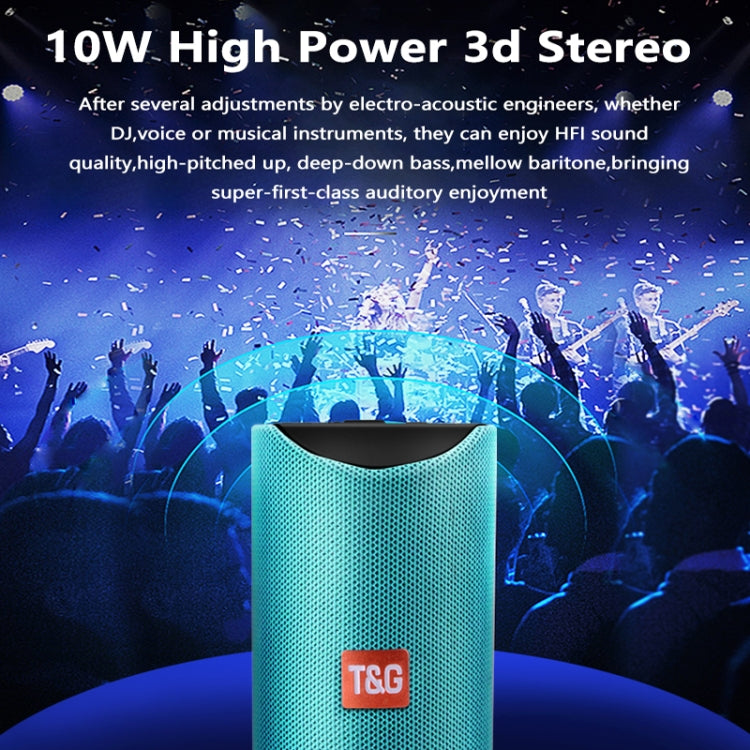 T&G TG113 Portable Bluetooth Speakers Waterproof Stereo Outdoor Loudspeaker MP3 Bass Sound Box with FM Radio(Red) - Desktop Speaker by T&G | Online Shopping South Africa | PMC Jewellery | Buy Now Pay Later Mobicred