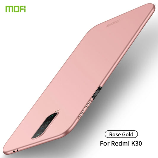 For Xiaomi RedMi K30 MOFI Frosted PC Ultra-thin Hard Case(Rose gold) - Galaxy Phone Cases by MOFI | Online Shopping South Africa | PMC Jewellery