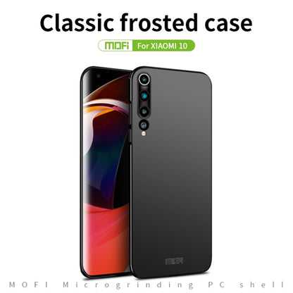 For Xiaomi Mi 10 MOFI Frosted PC Ultra-thin Hard Case(Blue) - Xiaomi Cases by MOFI | Online Shopping South Africa | PMC Jewellery