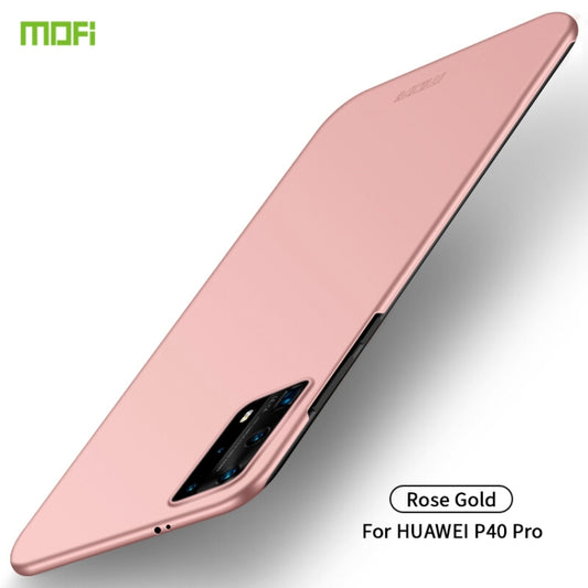 For Huawei P40 Pro MOFI Frosted PC Ultra-thin Hard Case(Rose Gold) - Huawei Cases by MOFI | Online Shopping South Africa | PMC Jewellery