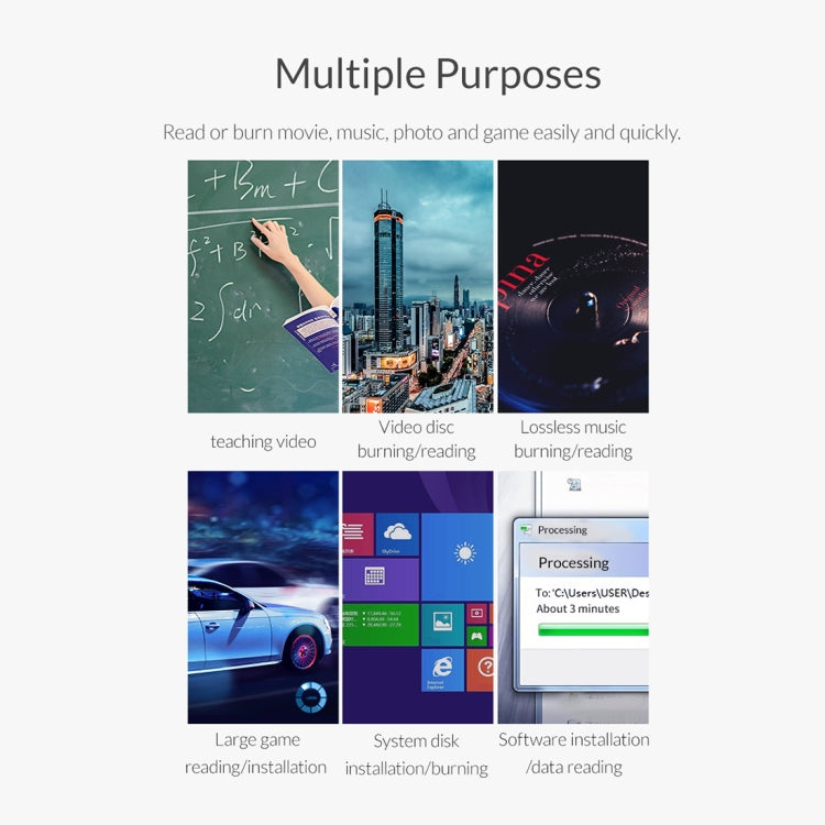 ORICO XD007 USB3.0 External CD Driver - free shipping - PMC Jewellery - Order now!