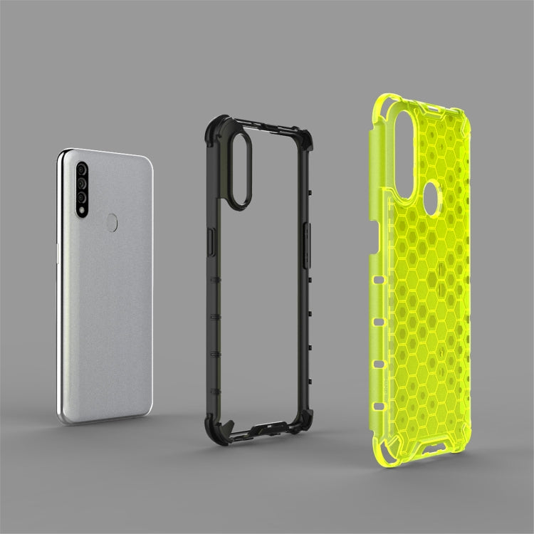 For OPPO A8/A31 Shockproof Honeycomb PC + TPU Case(Blue) - OPPO Cases by PMC TechLife | Online Shopping South Africa | PMC TechLife | Buy Now Pay Later Mobicred