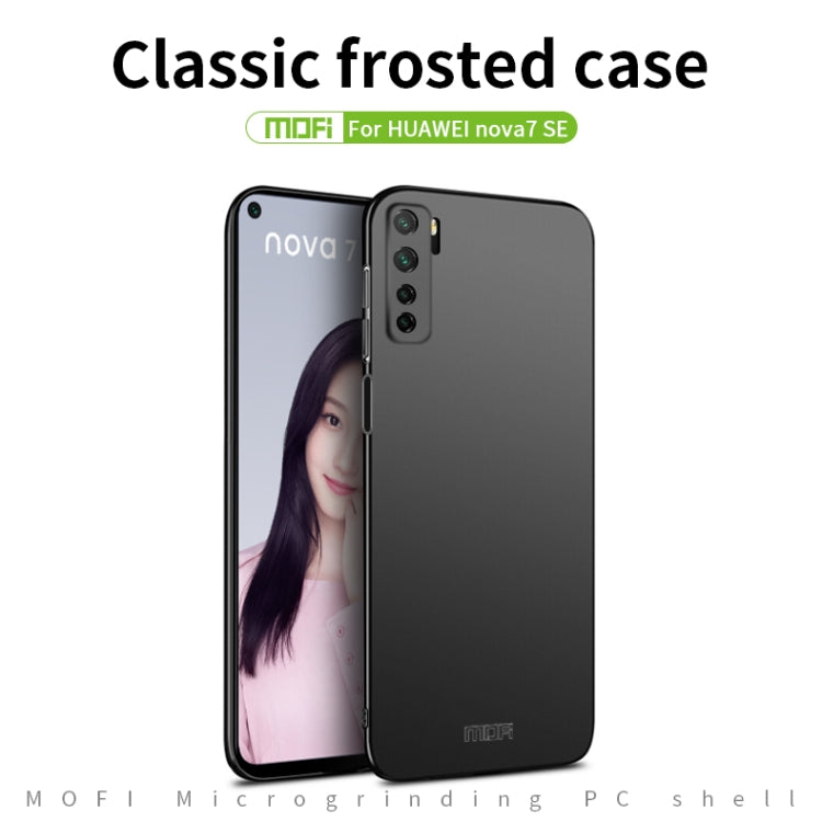 For Huawei Nova 7 SE MOFI Frosted PC Ultra-thin Hard Case(Black) - Huawei Cases by MOFI | Online Shopping South Africa | PMC Jewellery