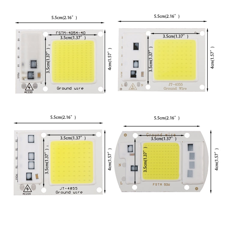 High Power 220V LED FloodlightCool/Warm White COB LED Chip IP65 Smart IC Driver Lamp(50W warm white) - Celling Lights & Chandeliers by PMC Jewellery | Online Shopping South Africa | PMC Jewellery | Buy Now Pay Later Mobicred