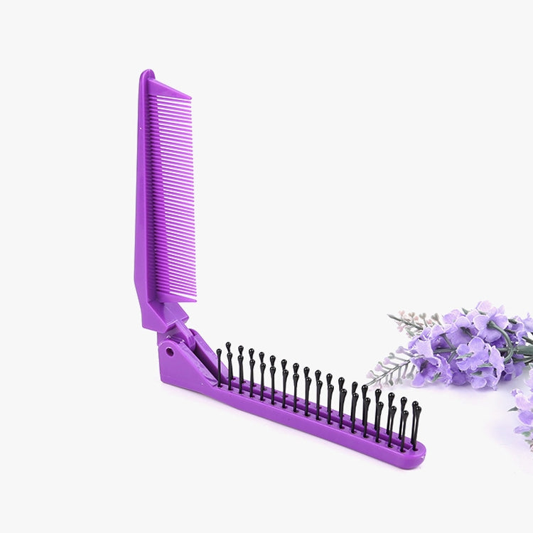 Portable Travel Folding Comb Anti-static Massage Comb(Purple) - free shipping - PMC TechLife - Order now!